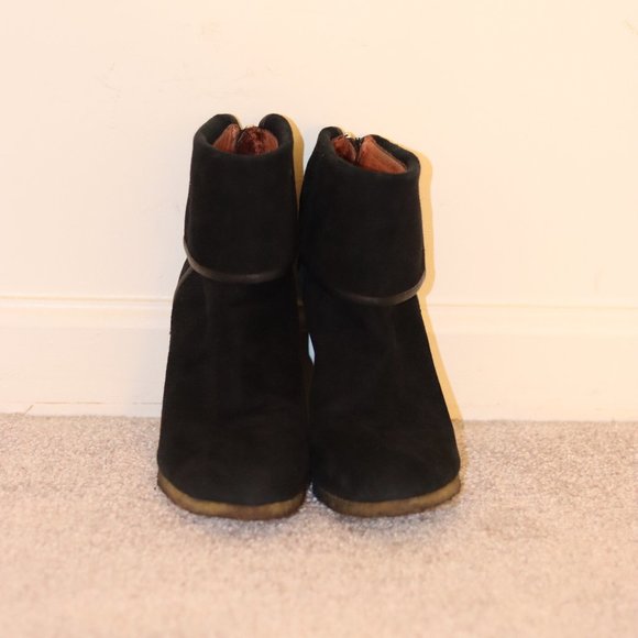 Louise et Cie Mont Benoit Black Suede Boots Size 9 - Picture 3 of 6